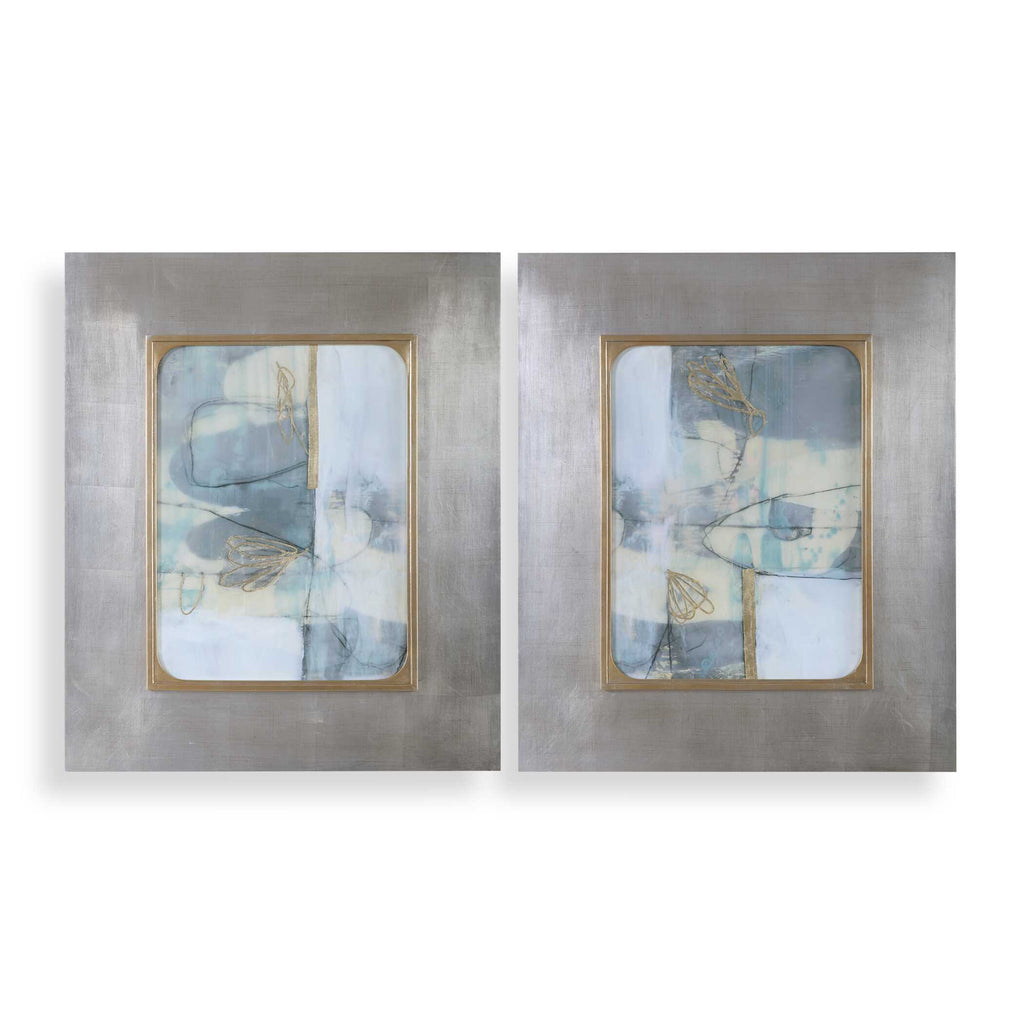 Abbyson Home Gilded Whimsy Abstract Prints Set/2