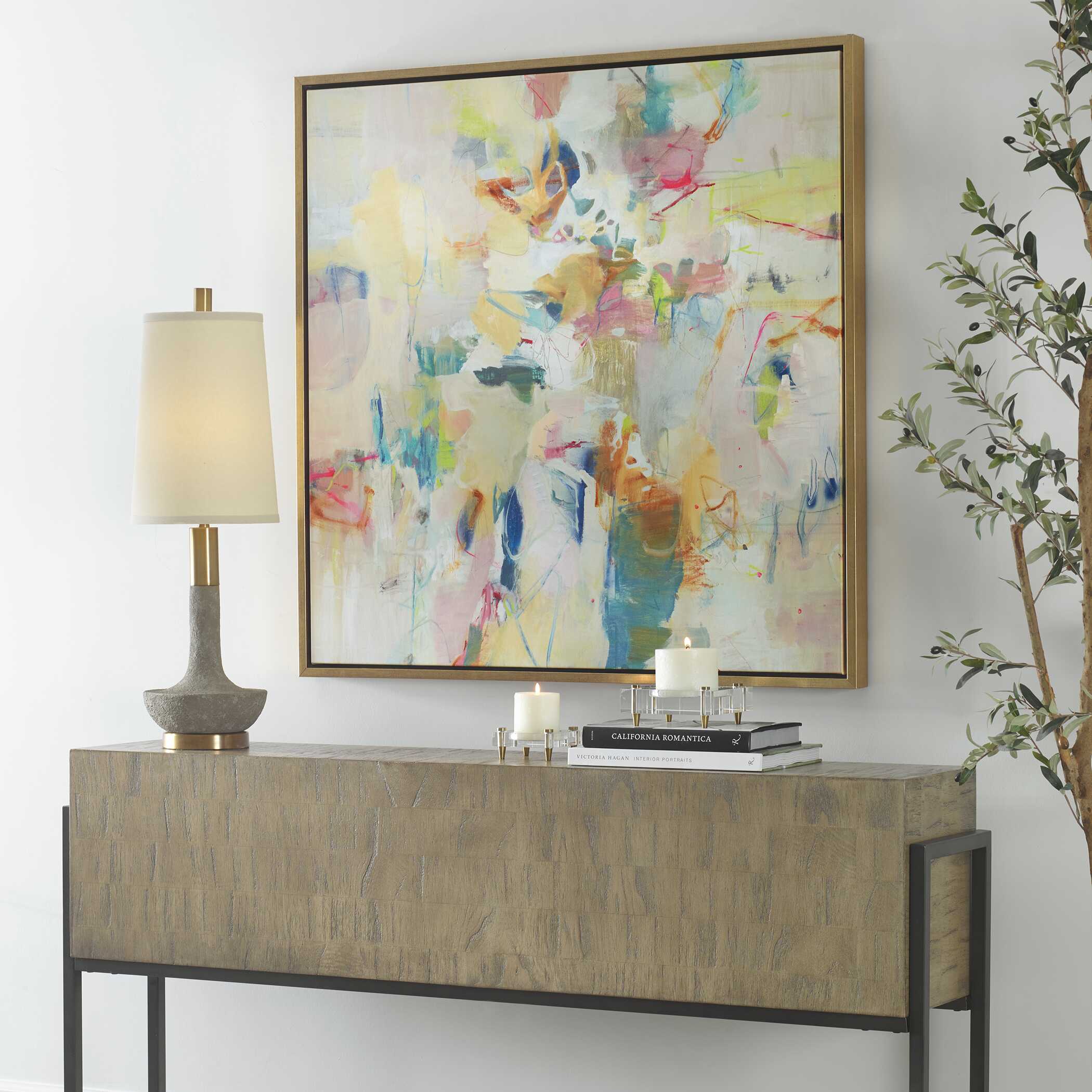 Abbyson Home Party Time Framed Abstract Art