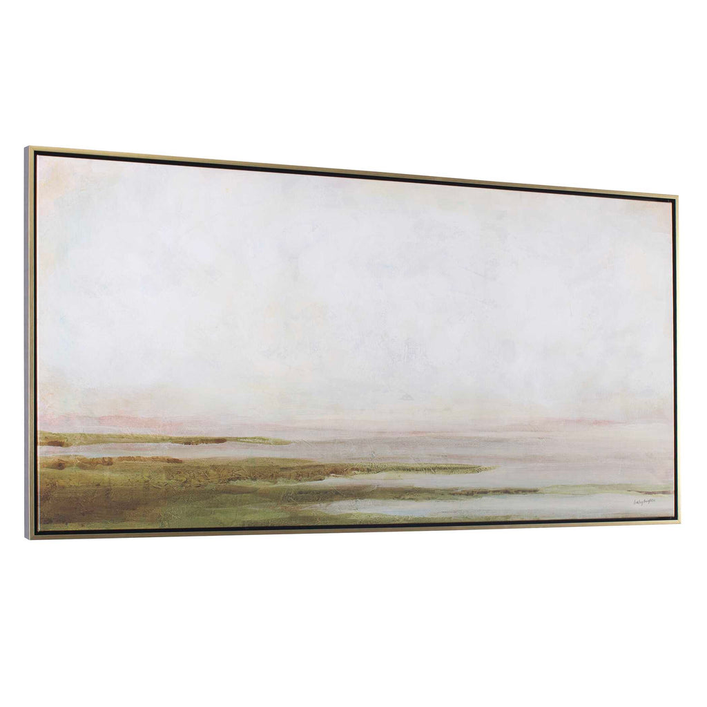 Abbyson Home Hazy Lake Framed Landscape Art