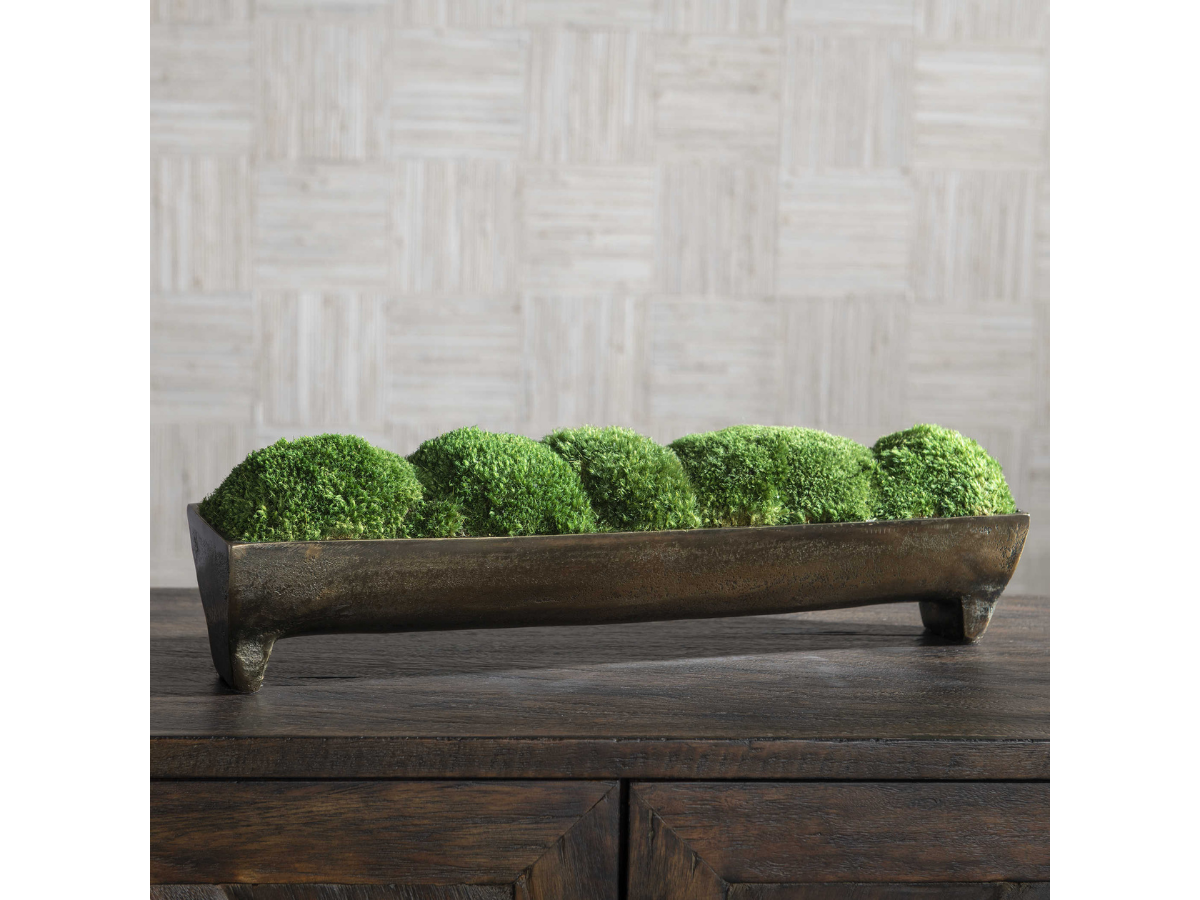 Abbyson Home Cane Moss Small Centerpiece