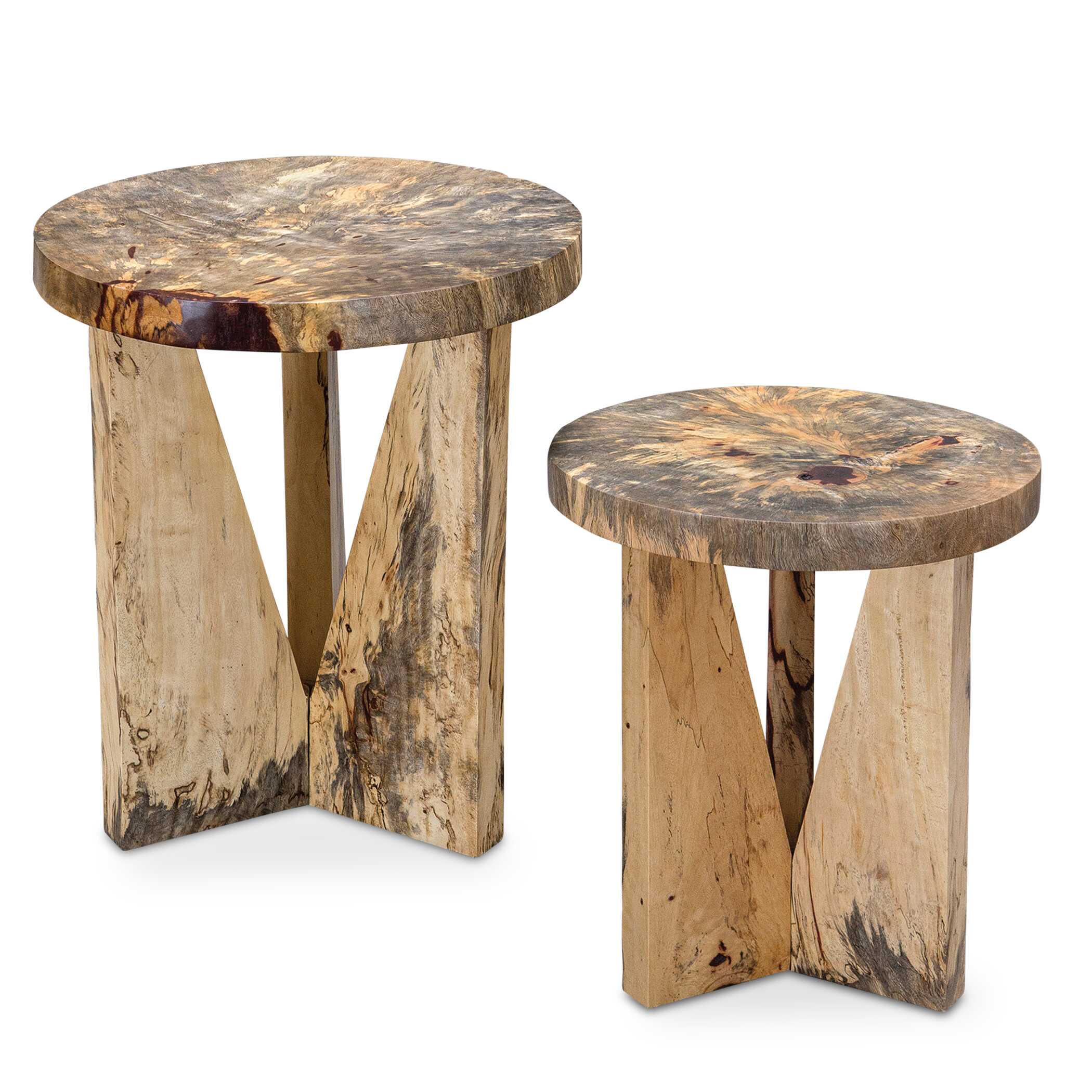 Abbyson Home Nadette Natural Nesting Tables Set/2