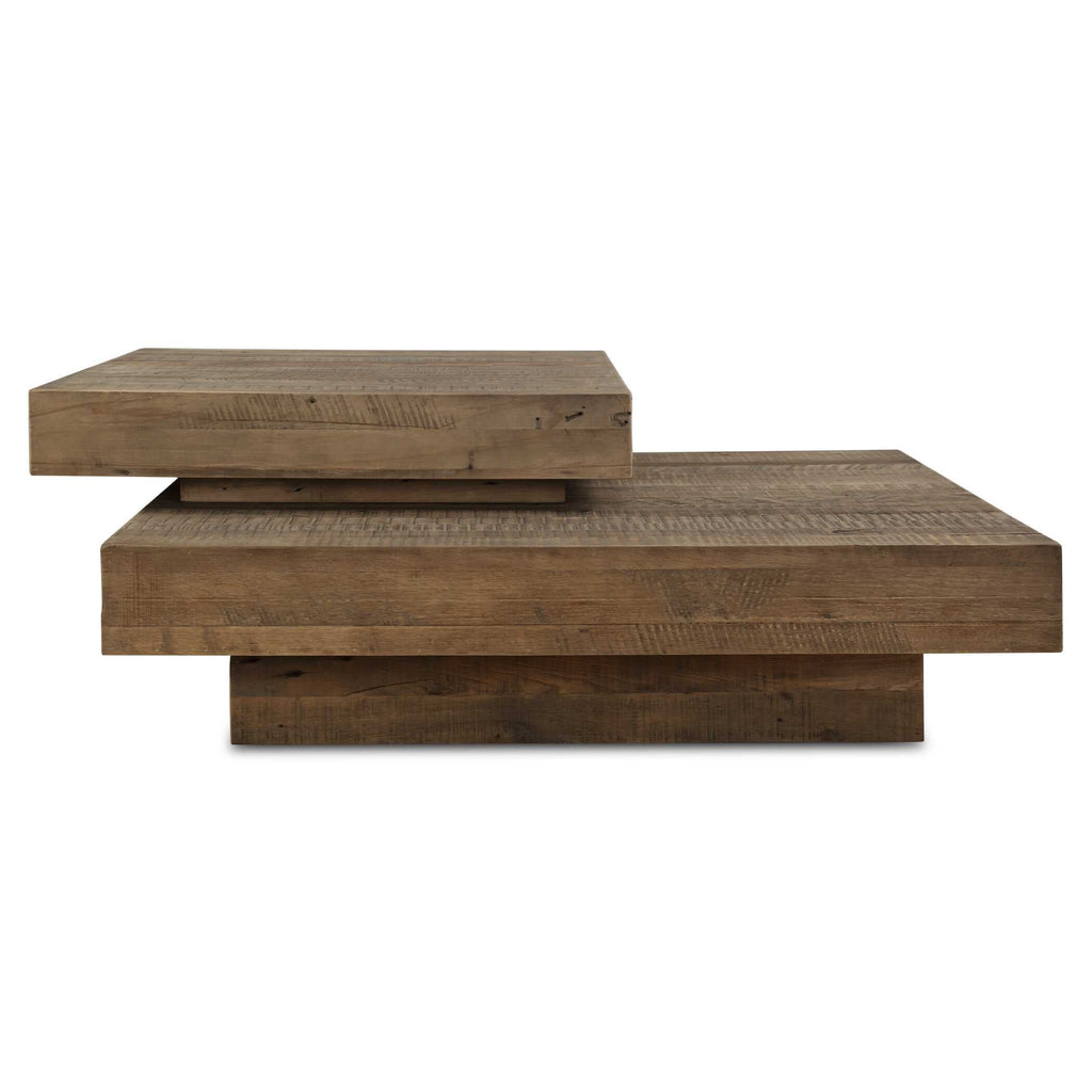 Abbyson Home Rustic Planes Modern Coffee Table