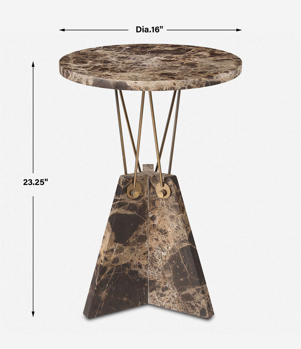 Abbyson Home Levitate Marble Accent Table