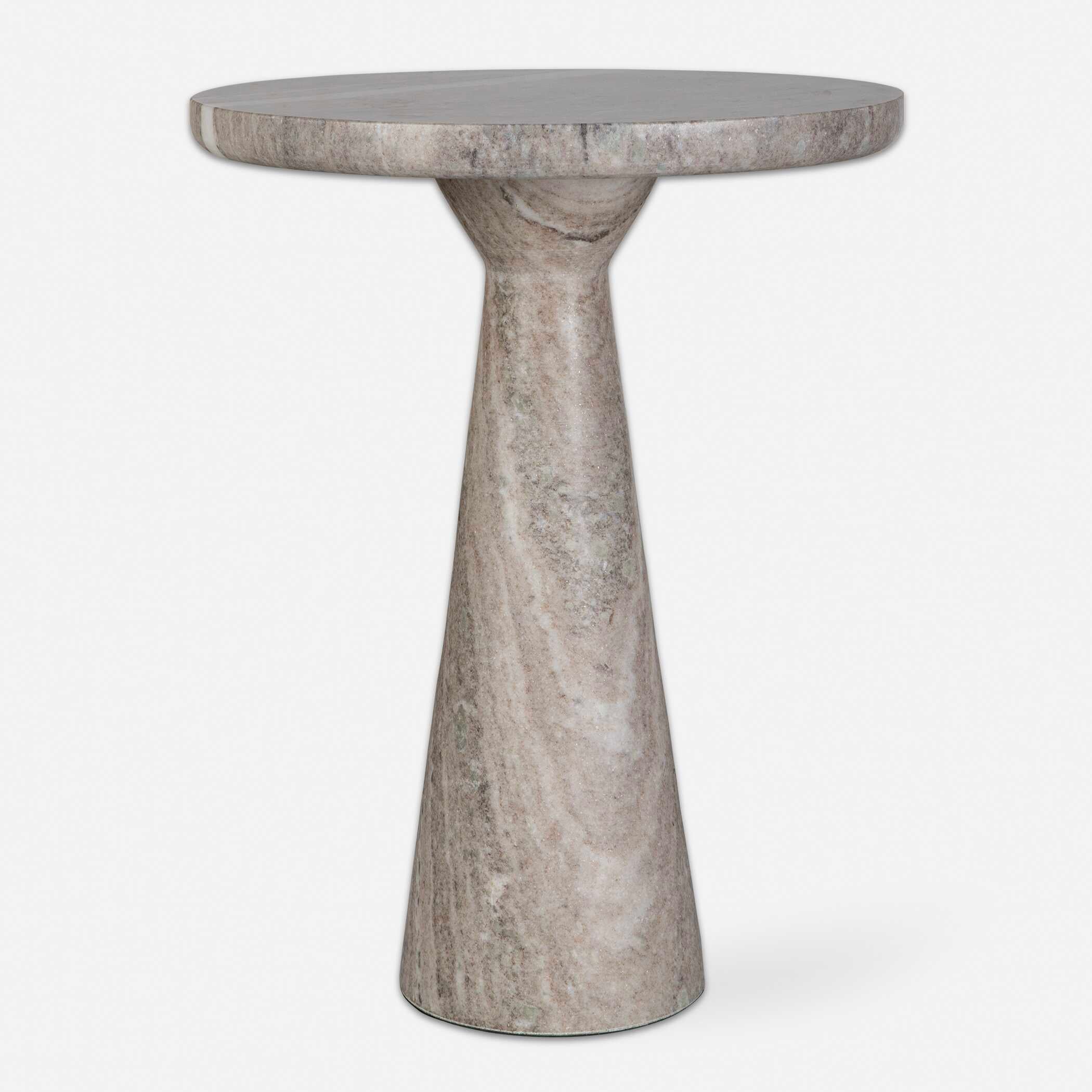 Abbyson Home Stour Marble Accent Table