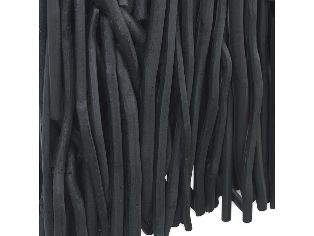 Abbyson Home Genesis Square Black Wood Wall Decor