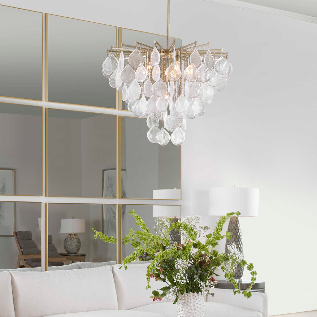 Abbyson Home Goccia 6 Light Tear Drop Glass Pendant