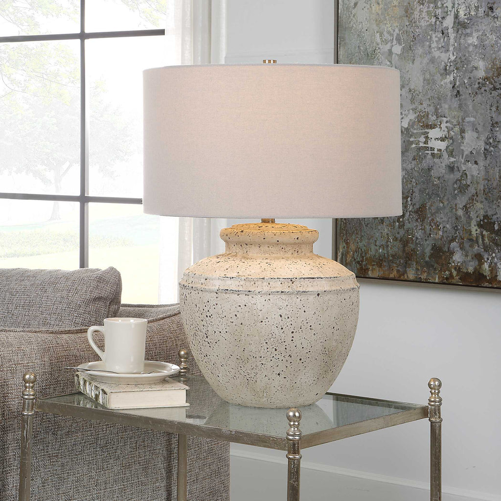 Abbyson Home Artifact Aged Stone Table Lamp