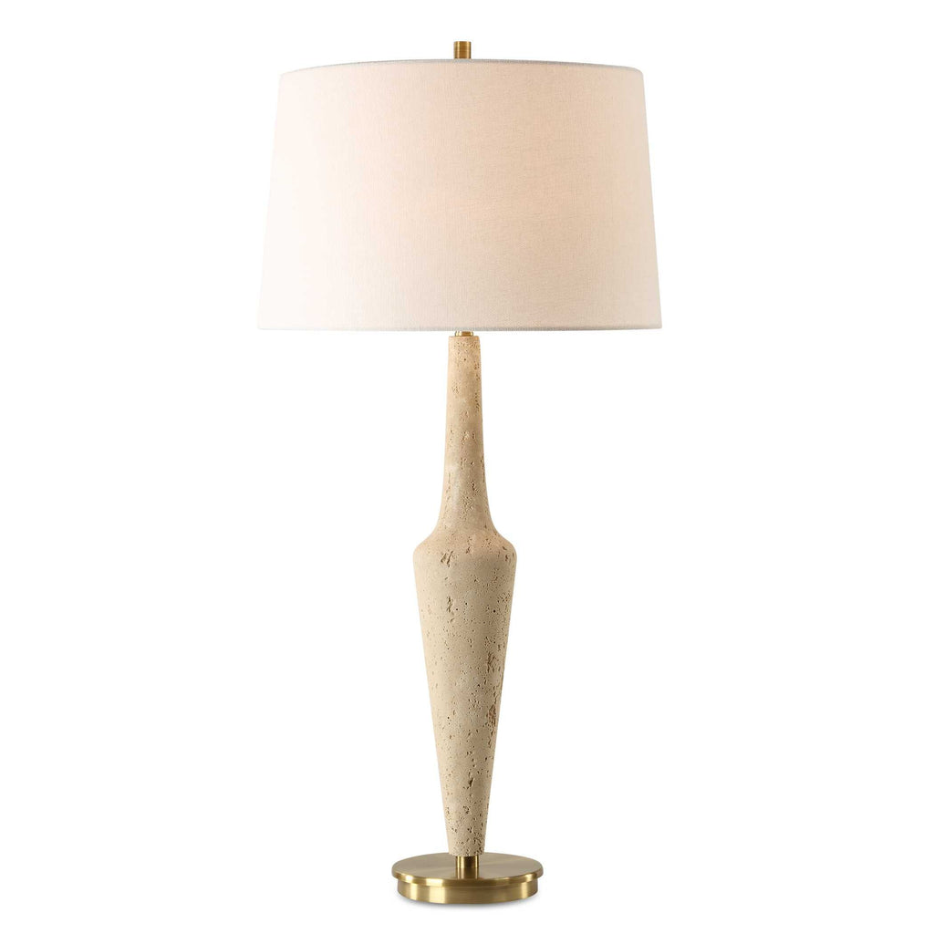 Abbyson Home Juliet Travertine Table Lamp