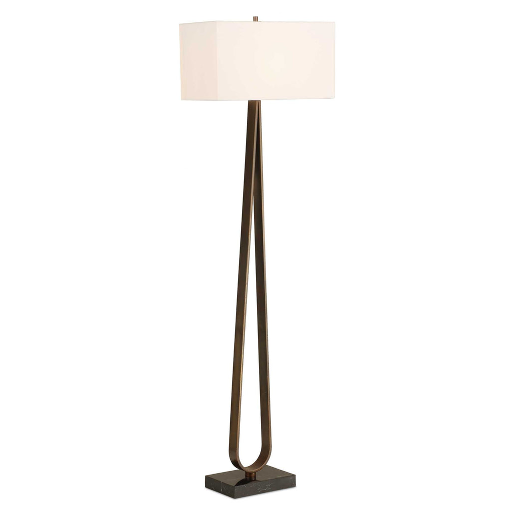 Abbyson Home Galloway Minimalist Bronze Floor Lamp