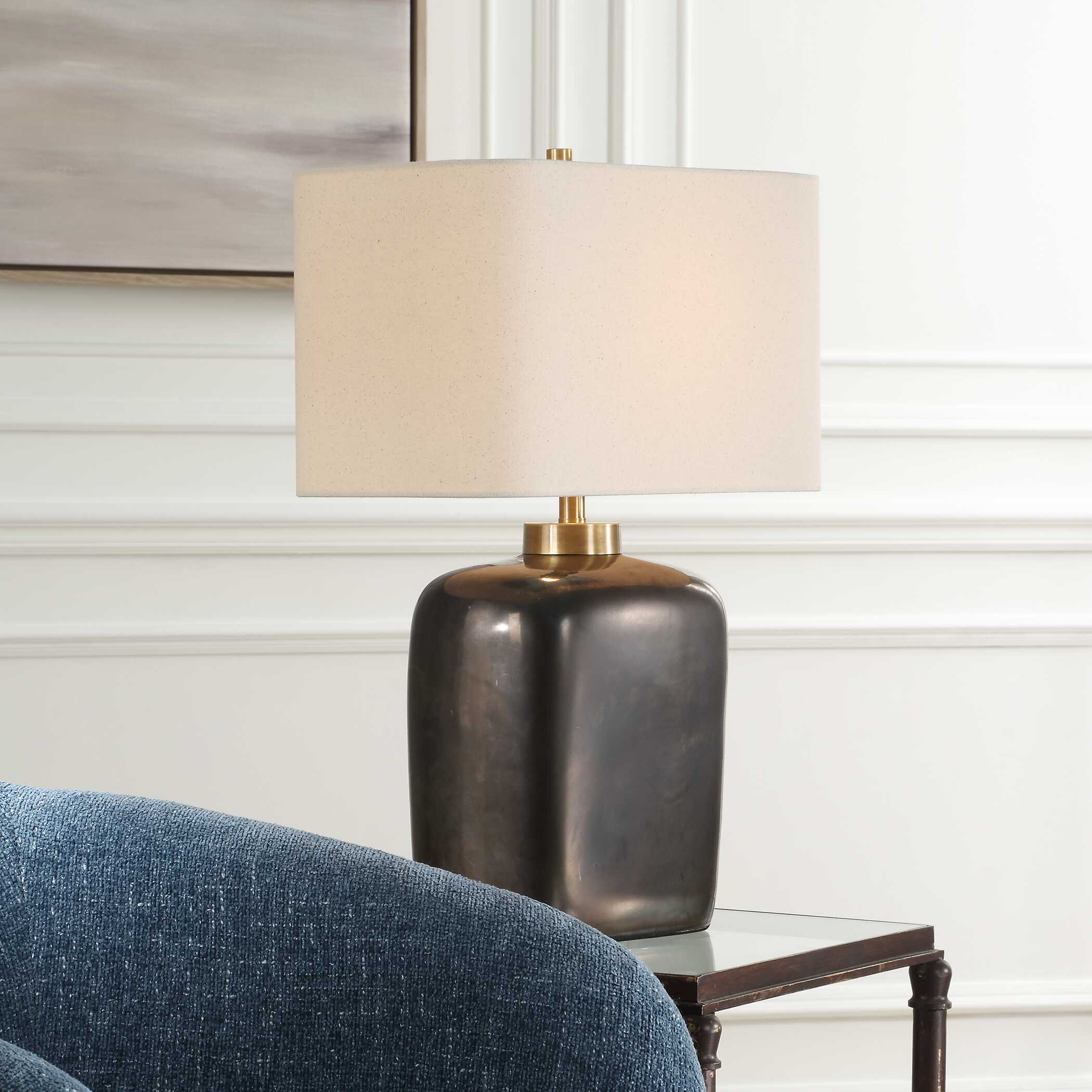 Abbyson Home Quentin Dark Bronze Table Lamp
