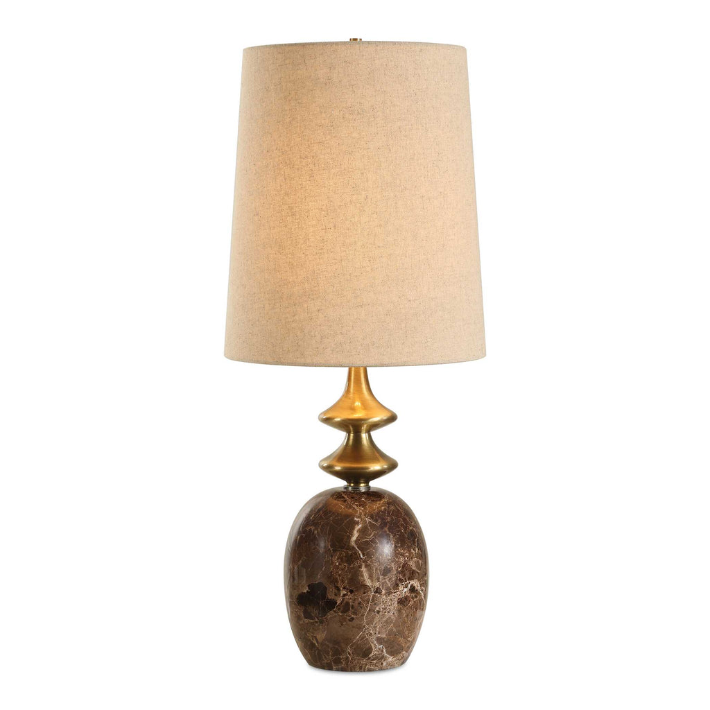 Abbyson Home Percy Brown Marble Buffet Lamp
