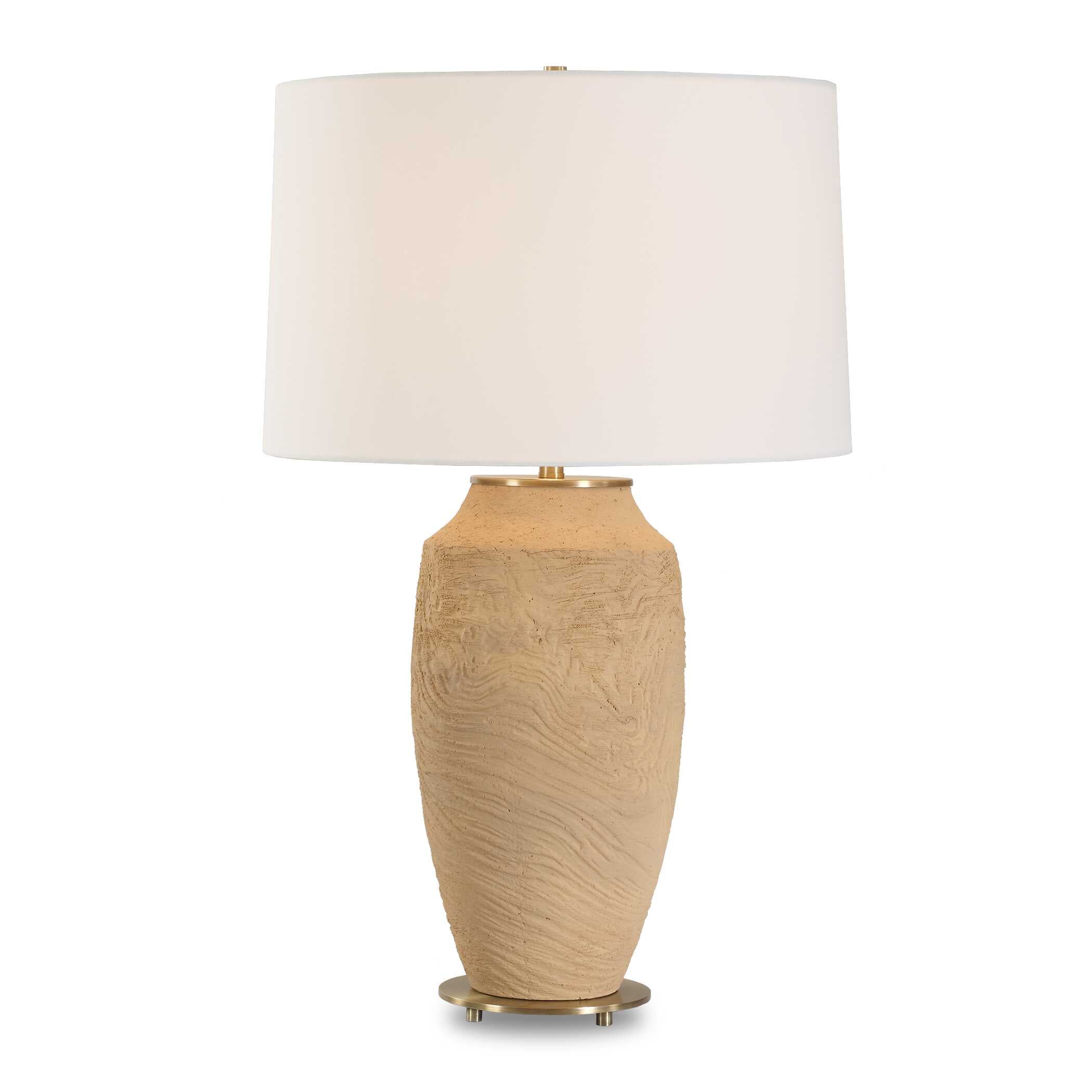 Abbyson Home Sandstone Flow Terracotta Table Lamp