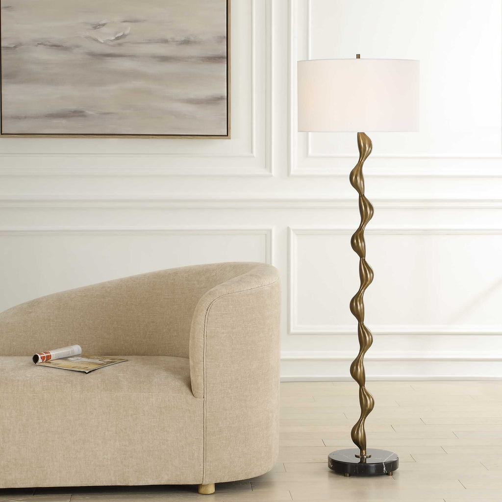 Abbyson Home Remolino Bronze Floor Lamp