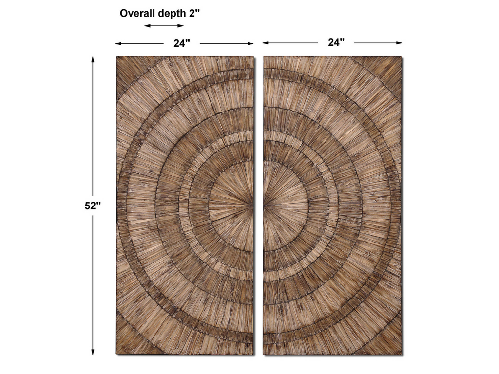 Abbyson Home Leonidas Wood Wall Art