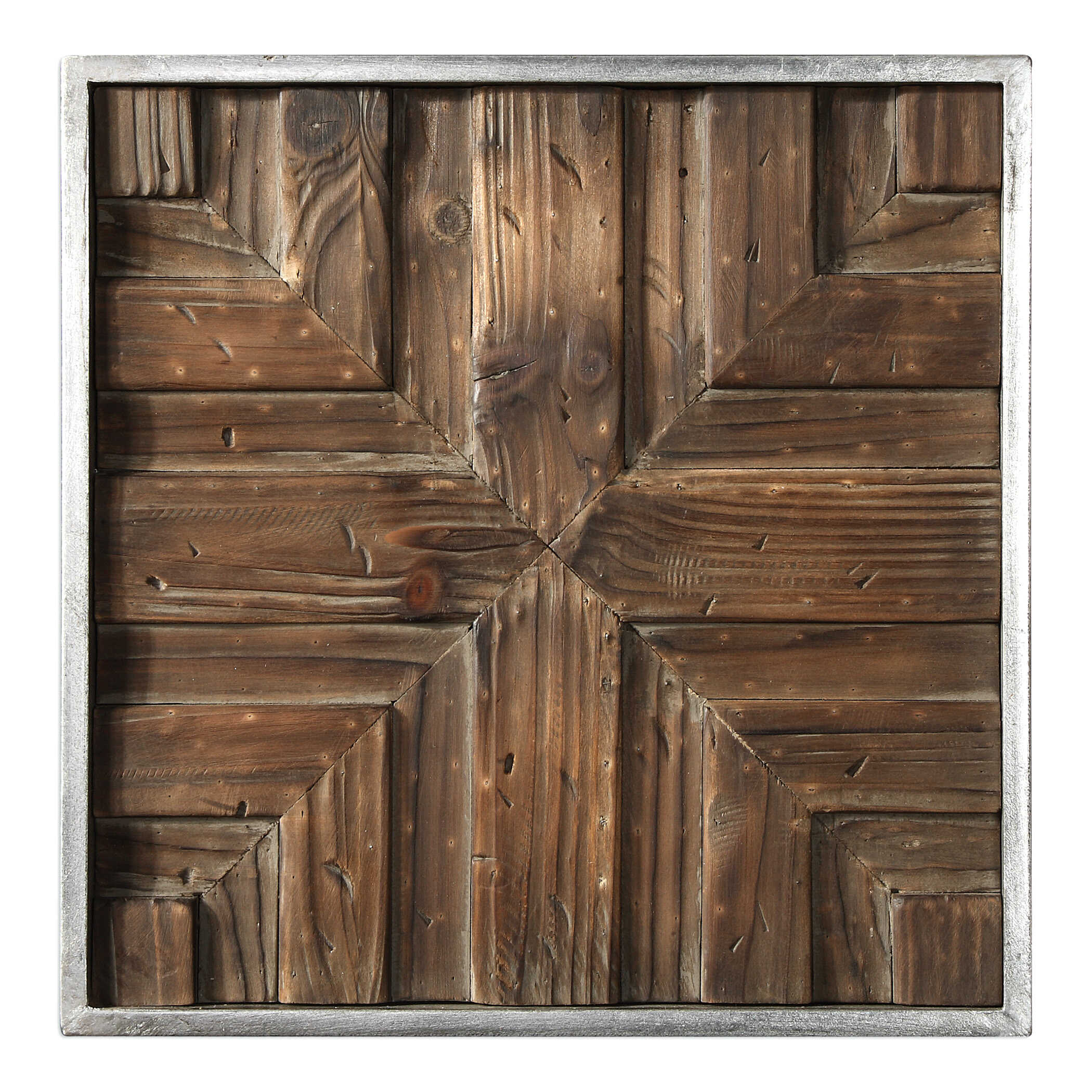 Abbyson Home Bryndle Rustic Wooden Squares Set/9