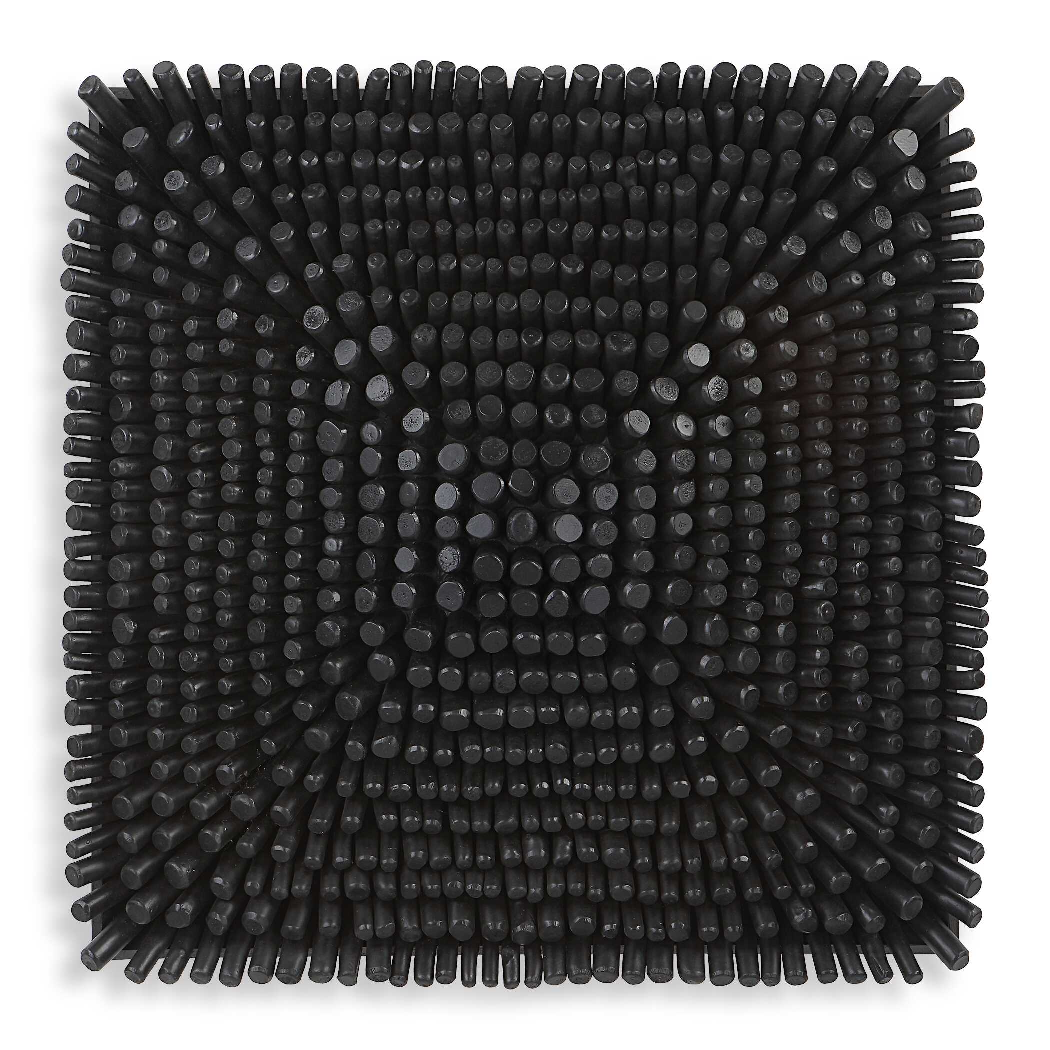 Abbyson Home Portside Black Wood Wall Panel