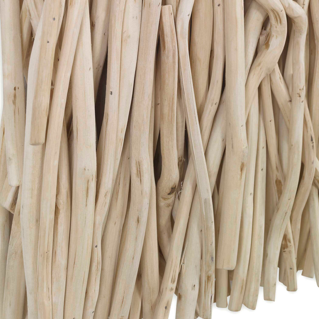 Abbyson Home Gathered Teak Square Bleached Wood Wall Decor