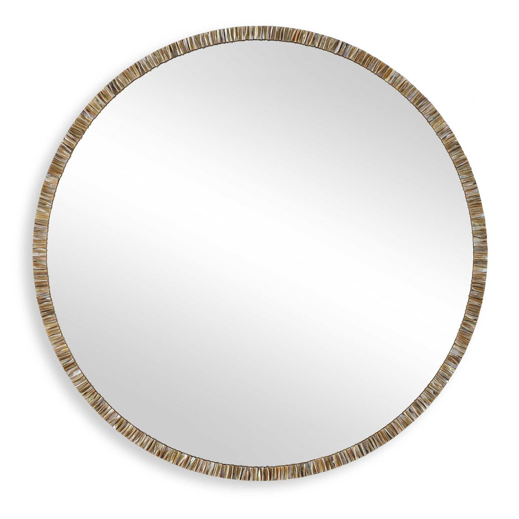 Abbyson Home Odeon Shell Inlay Round Mirror