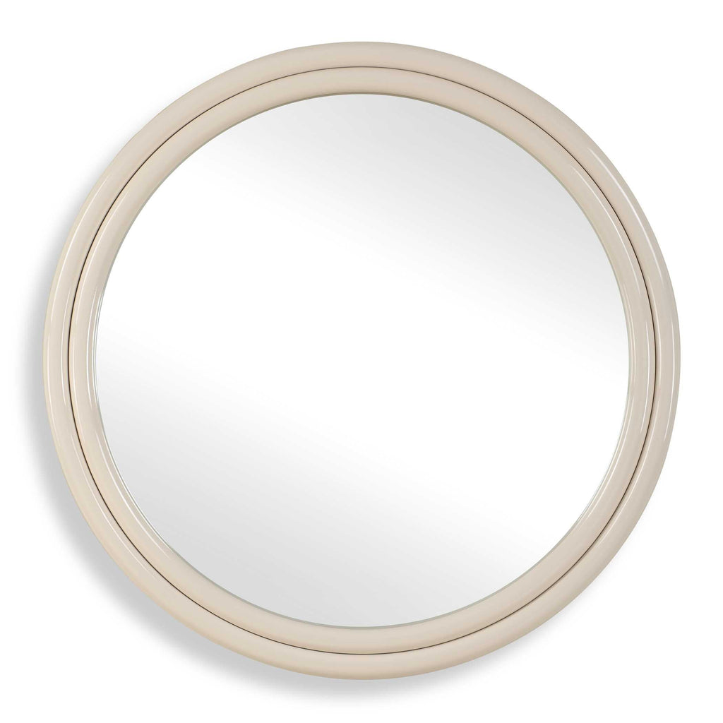 Abbyson Home Florian Warm White Round Mirror
