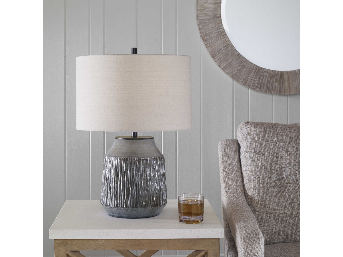 Abbyson Home Neal Blue-Gray Table Lamp