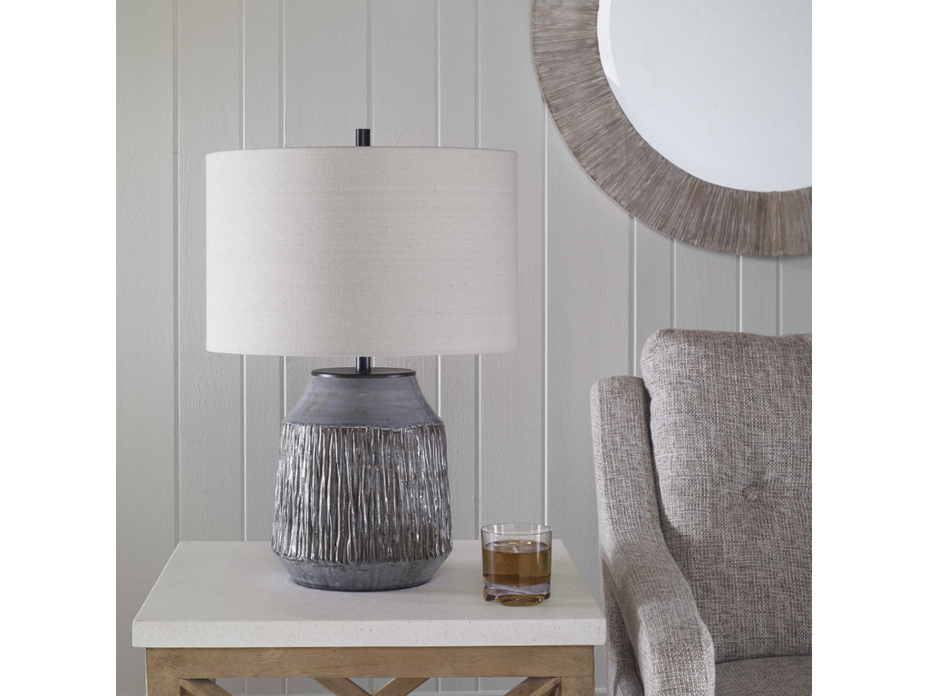 Abbyson Home Neal Blue-Gray Table Lamp