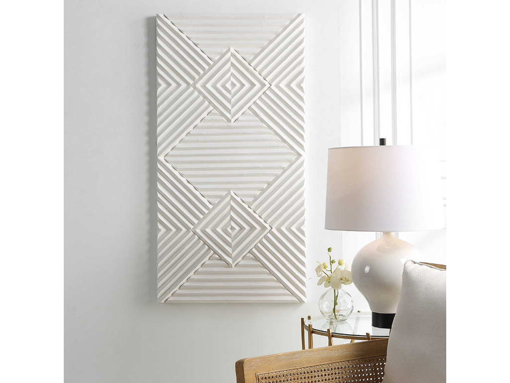 Abbyson Home Nyaxia Wood Geometric Wall Decor