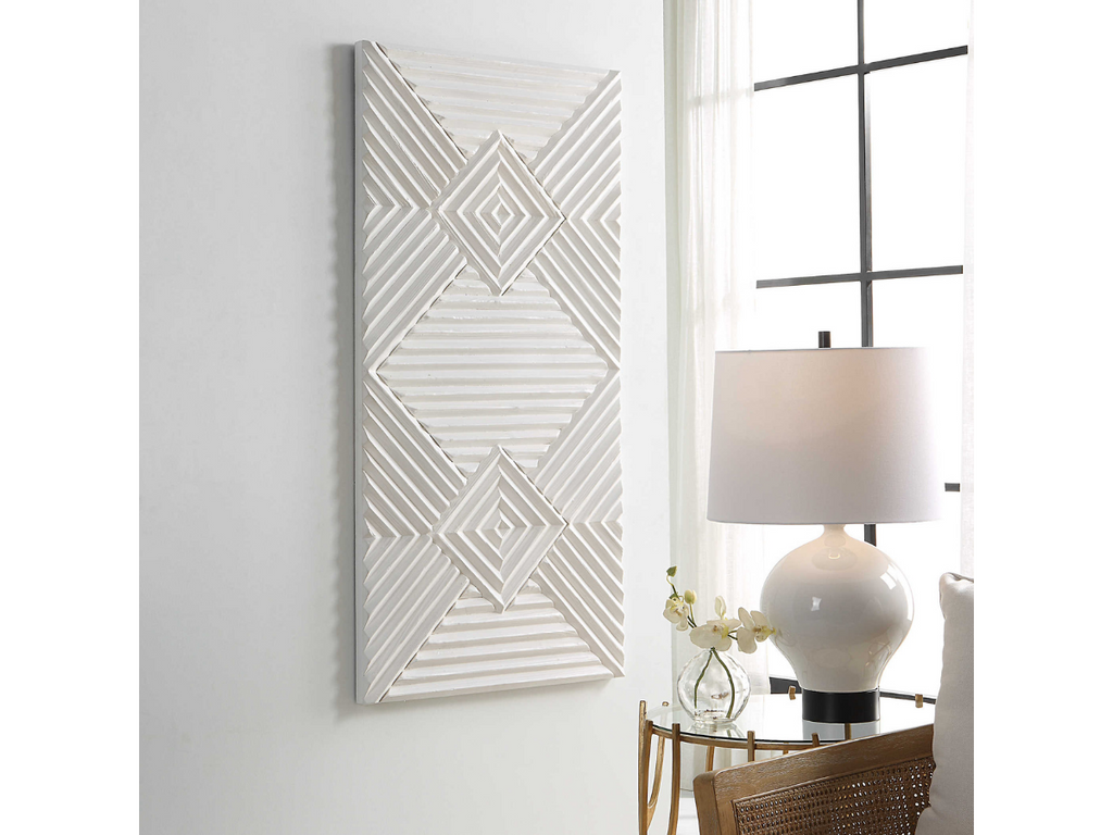 Abbyson Home Nyaxia Wood Geometric Wall Decor