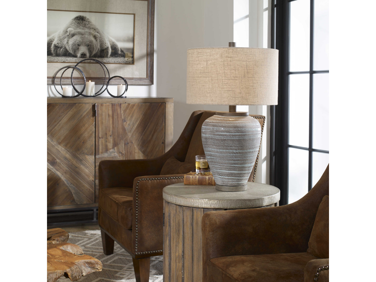 Abbyson Home Pearl Light Aqua Table Lamp