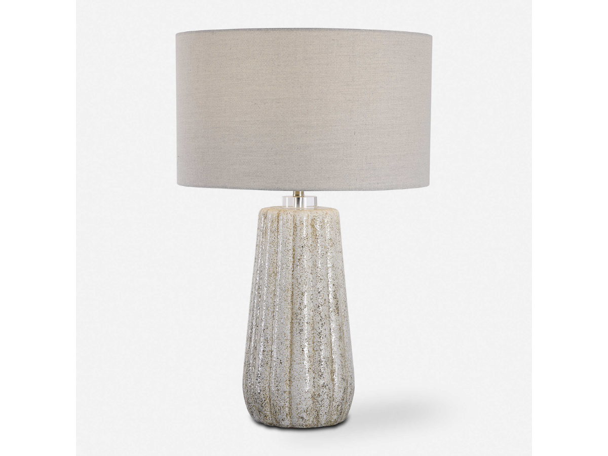 Abbyson Home Phoebe Stone-Ivory Table Lamp