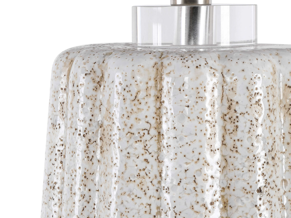 Abbyson Home Phoebe Stone-Ivory Table Lamp