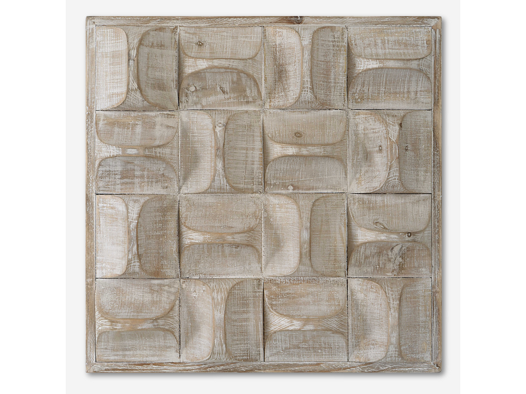 Abbyson Home Pierce Wood Wall Decor, Natural