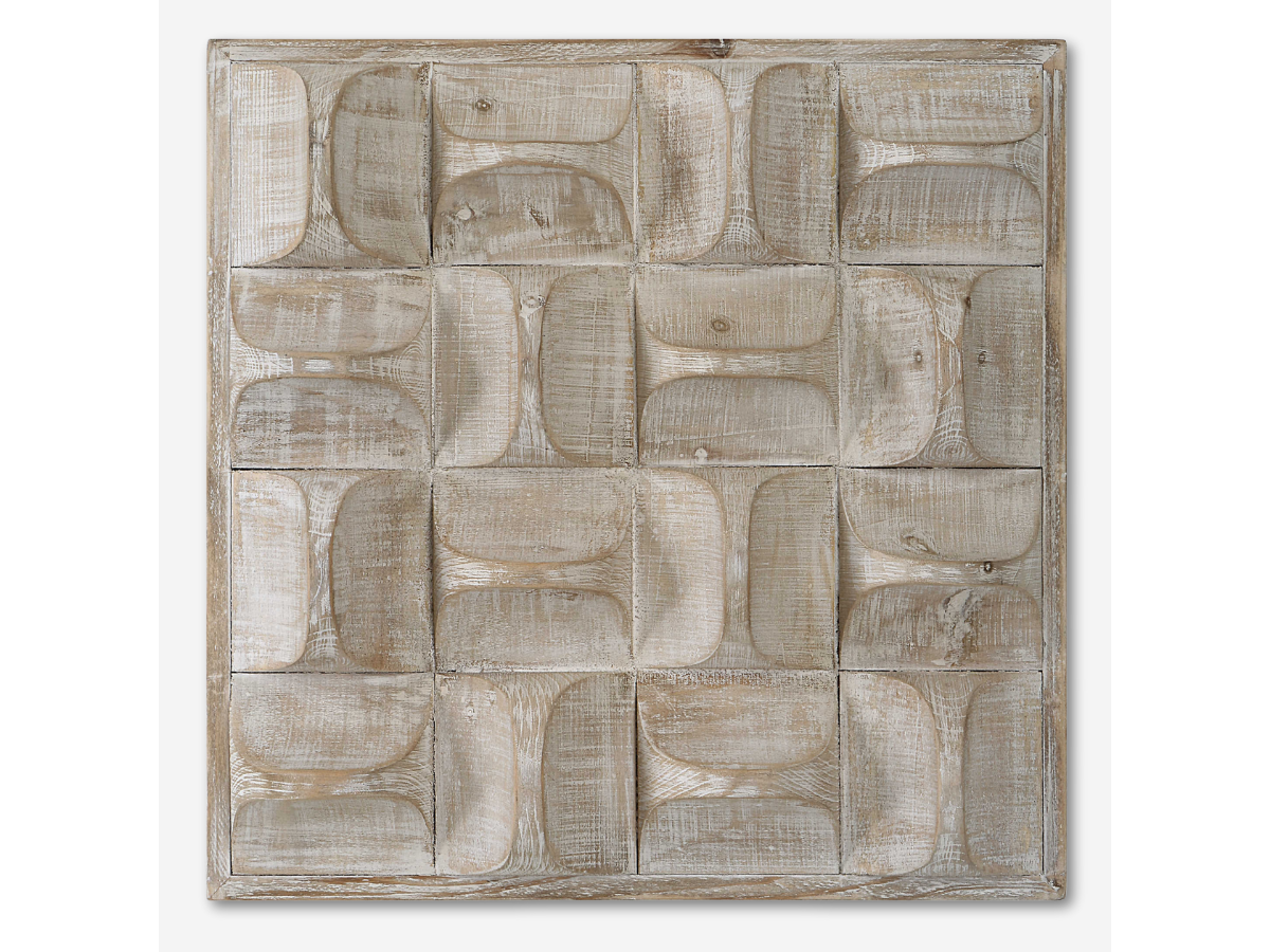 Abbyson Home Pierce Wood Wall Decor, Natural