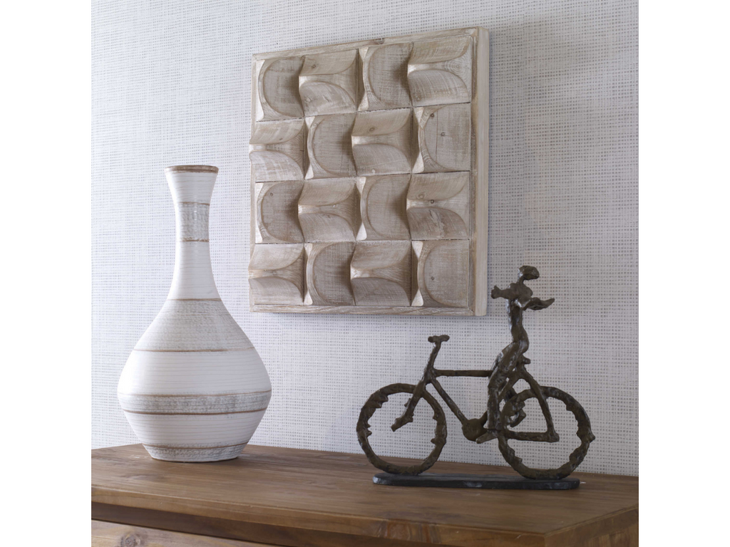 Abbyson Home Pierce Wood Wall Decor, Natural