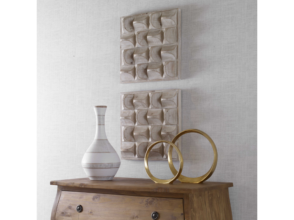 Abbyson Home Pierce Wood Wall Decor, Natural