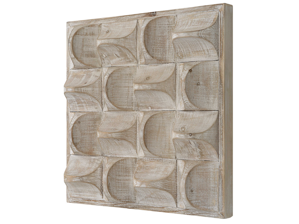 Abbyson Home Pierce Wood Wall Decor, Natural