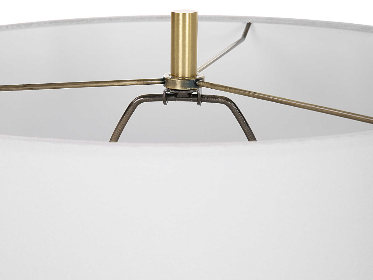 Abbyson Home Renata White Marble Table Lamp