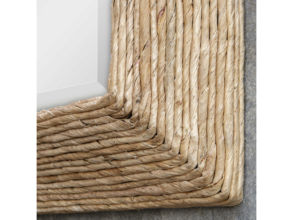 Abbyson Home Rocea Woven Coastal Mirror