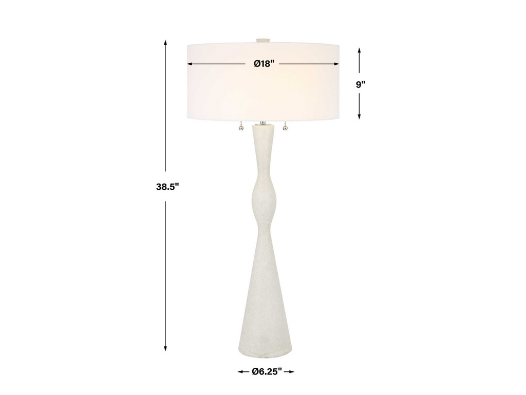 Abbyson Home Sarena Ivory Stone Table Lamp