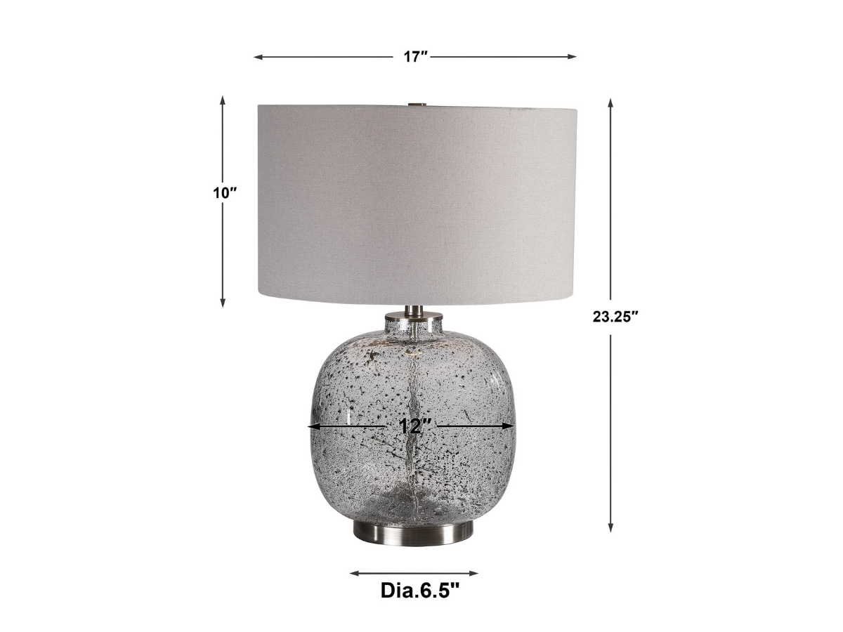 Abbyson Home Sinclair Glass Table Lamp