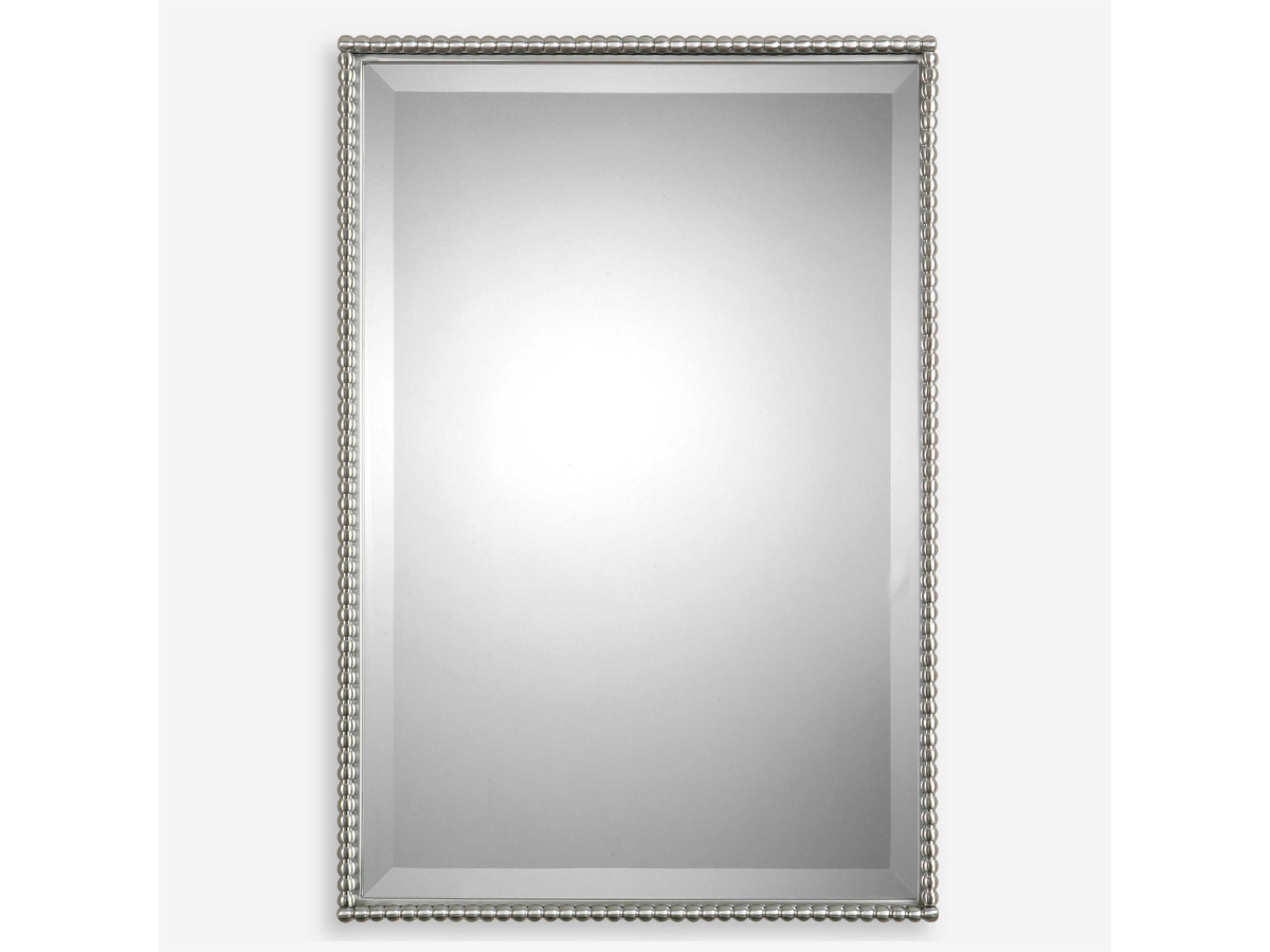 Abbyson Home Soltise Brushed Nickel Mirror